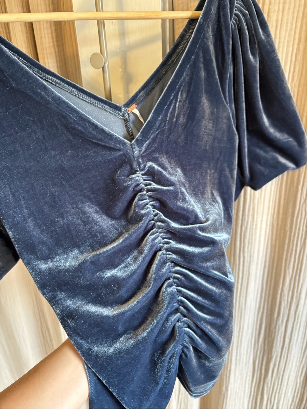 Free People Velour Blouse- XS - Picture 3 of 8